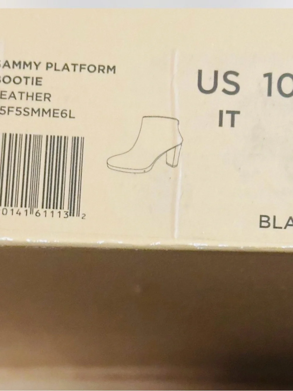 Michael Kors Sammy Platform Black Leather Ankle Booties with Gold Zipper.